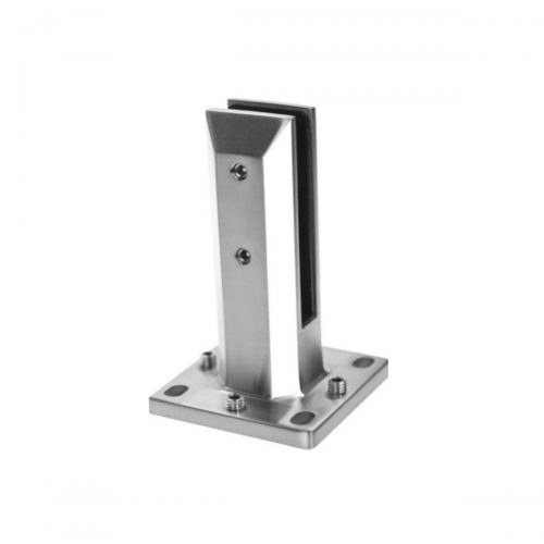 Adjustable Square Base Mount Glass Spigot (Level Adjustable)