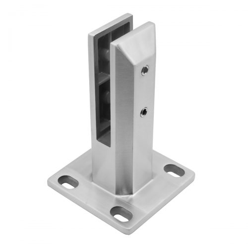 Hollow Square Base Mount Glass Spigot