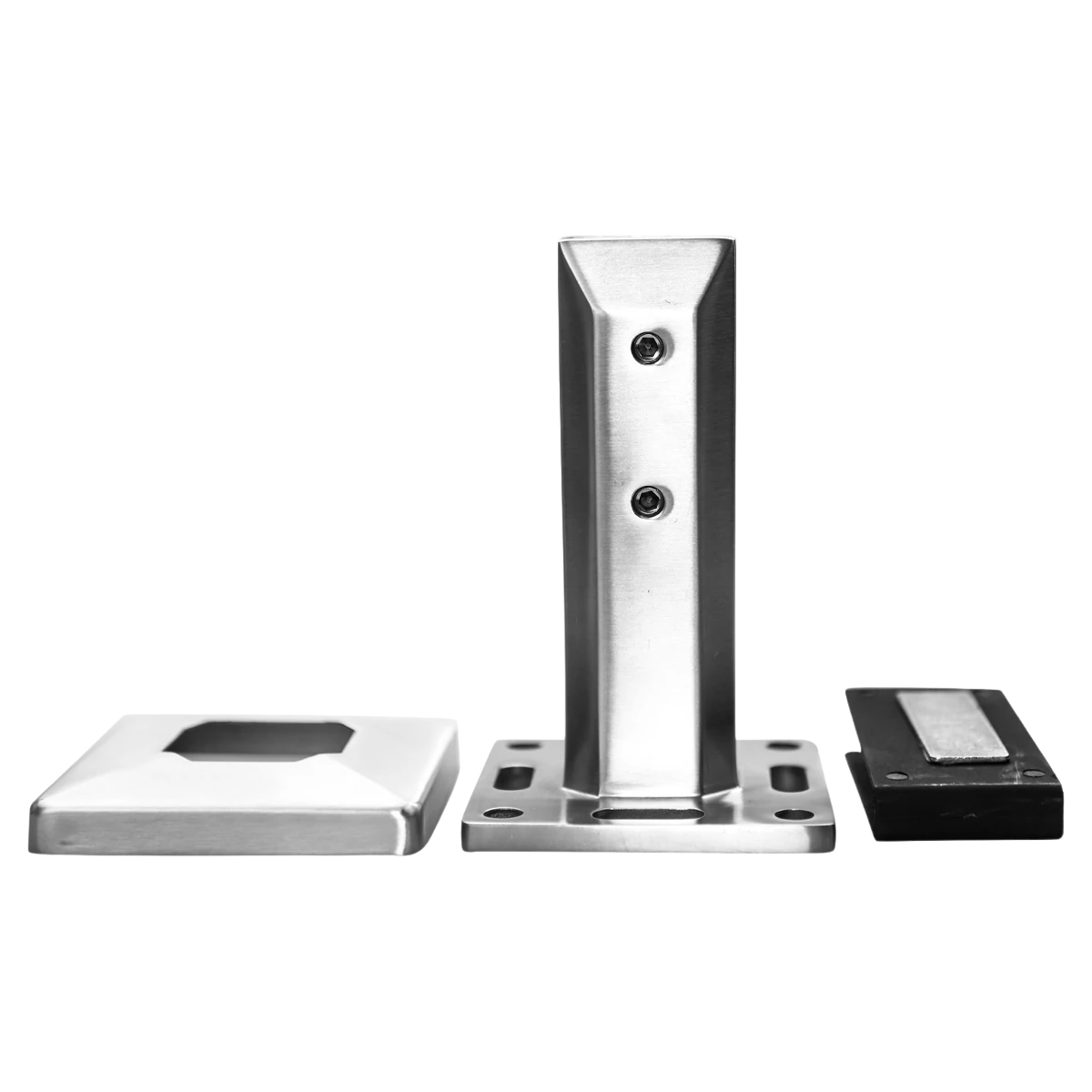 Adjustable Hollow Style Square Base Mount Glass Spigot