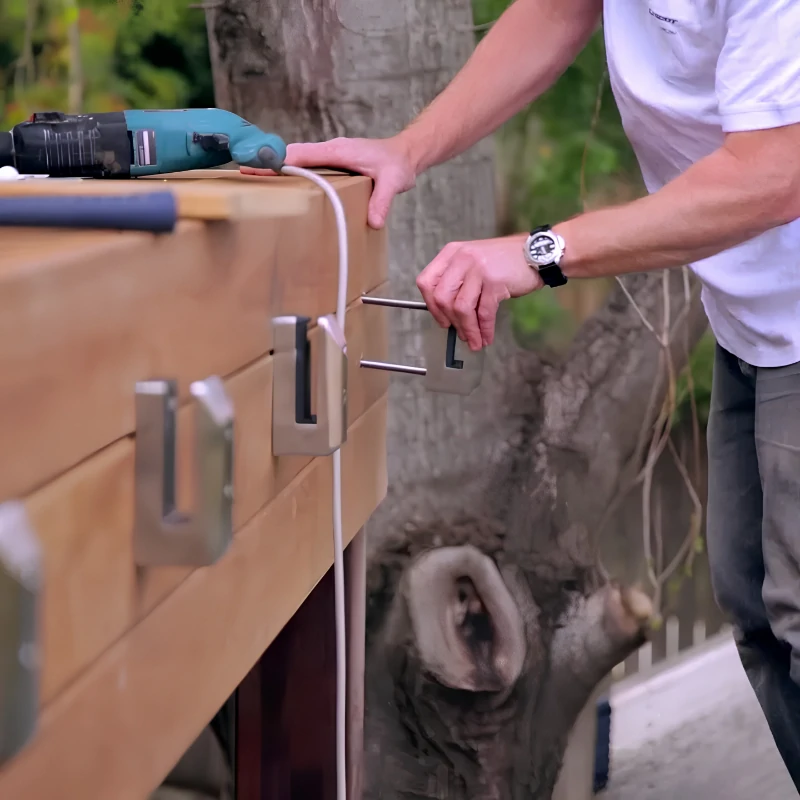 Application of Adjustable Side Mount Glass Spigot