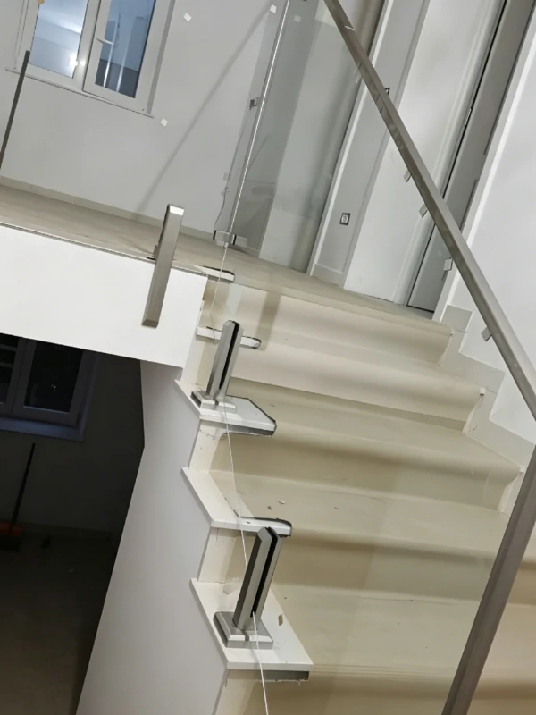 Application of Adjustable Square Base Mount Glass Spigot