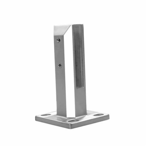Adjustable Square Base Mount Glass Spigot（glass tilt adjustable)