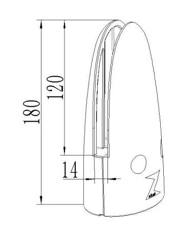 Base Glass Spigot Dimension Drawing