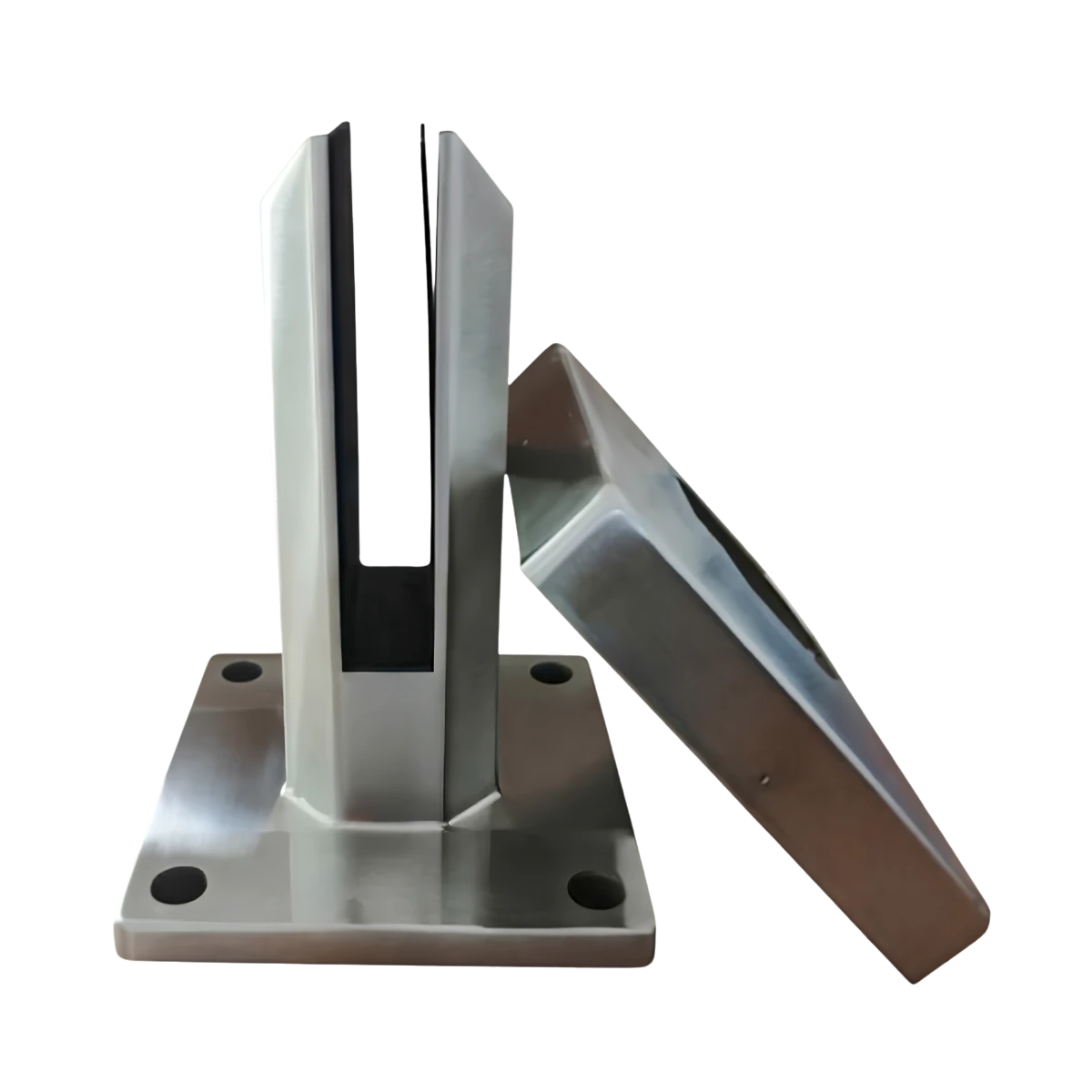 Square Base Mount Glass Spigot