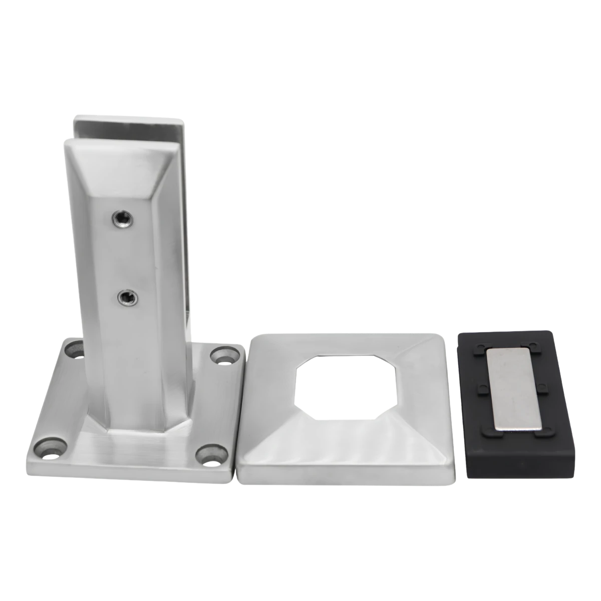 Heavy Square Base Mount Glass Spigot