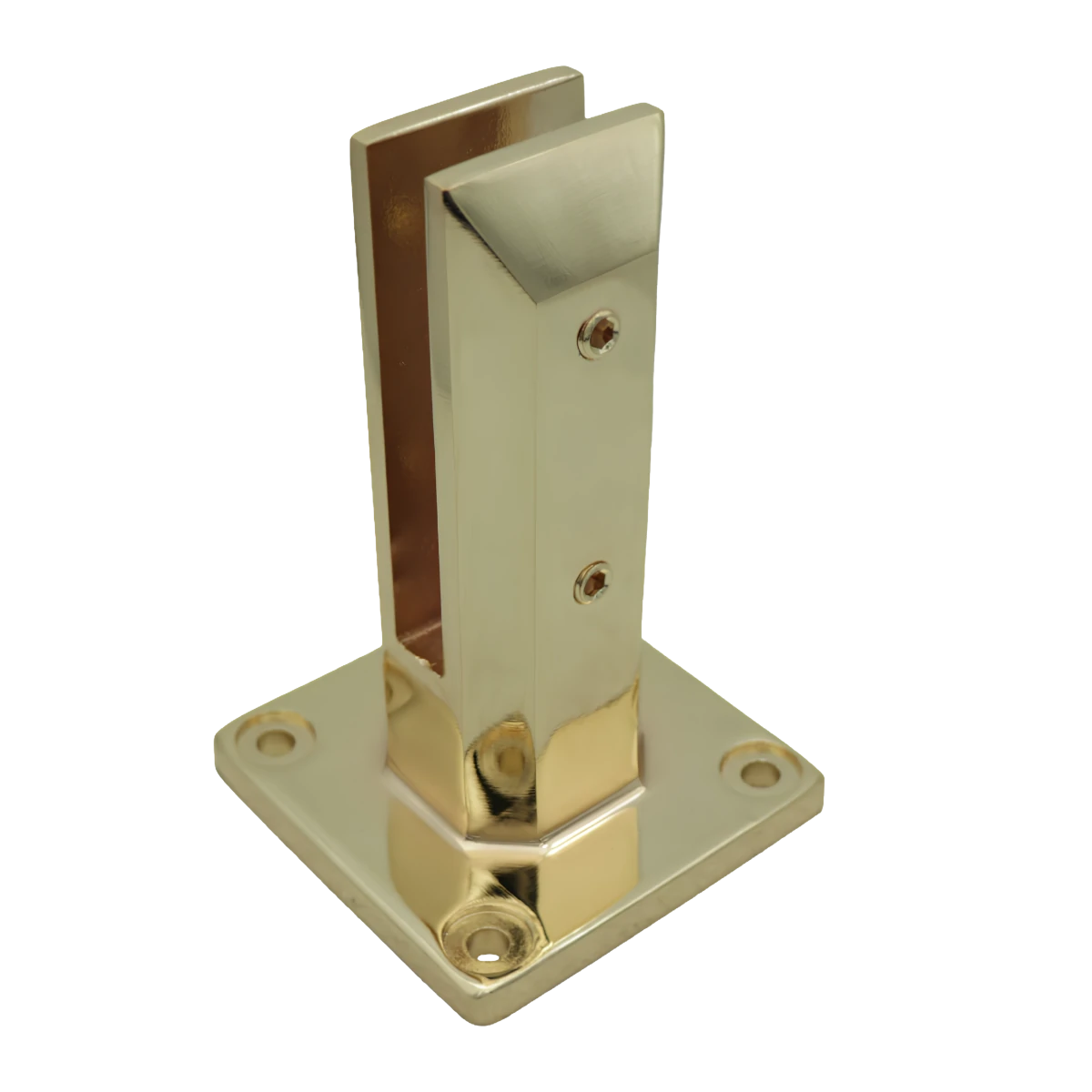 Heavy Square Base Mount Glass Spigot