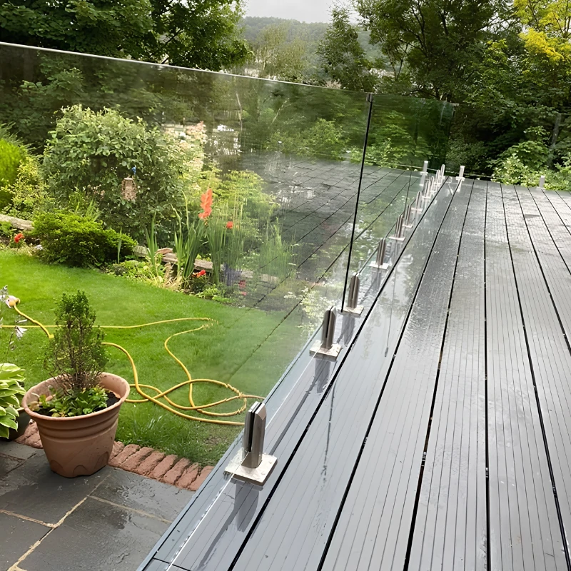 Application of Hollow Style Square Base Mount Glass Spigot