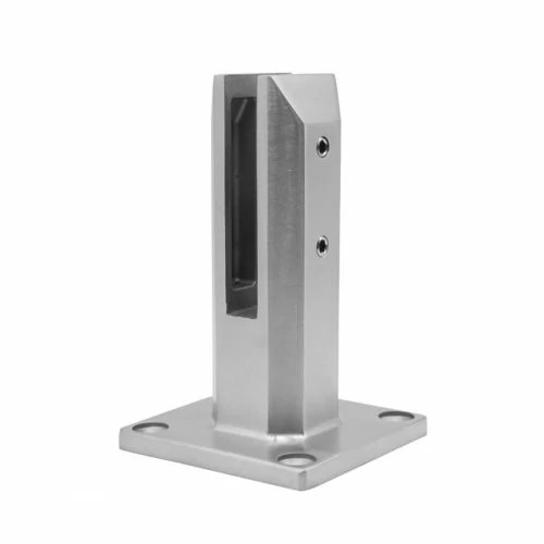 Hollow Style Square Base Mount Glass Spigot