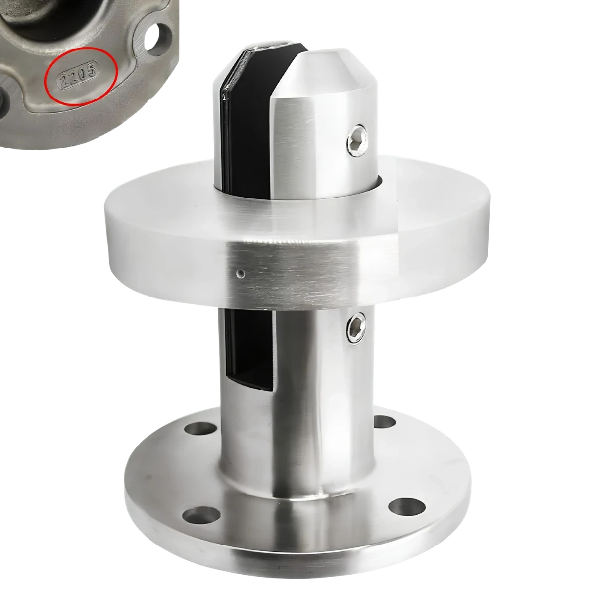 Bigger Round Base Mount Glass Spigot