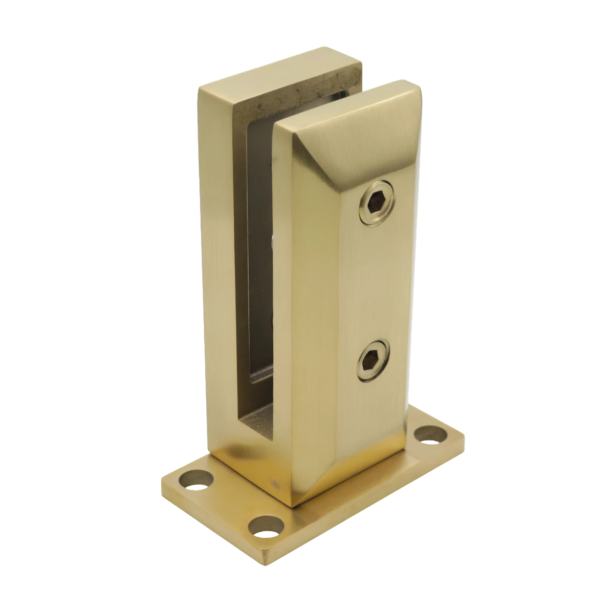Side Mount Glass Spigot With Removable Base Plate