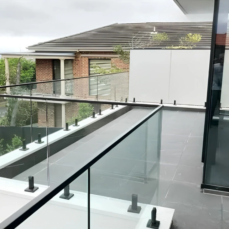 Application of Hollow Square Base Mount Glass Spigot