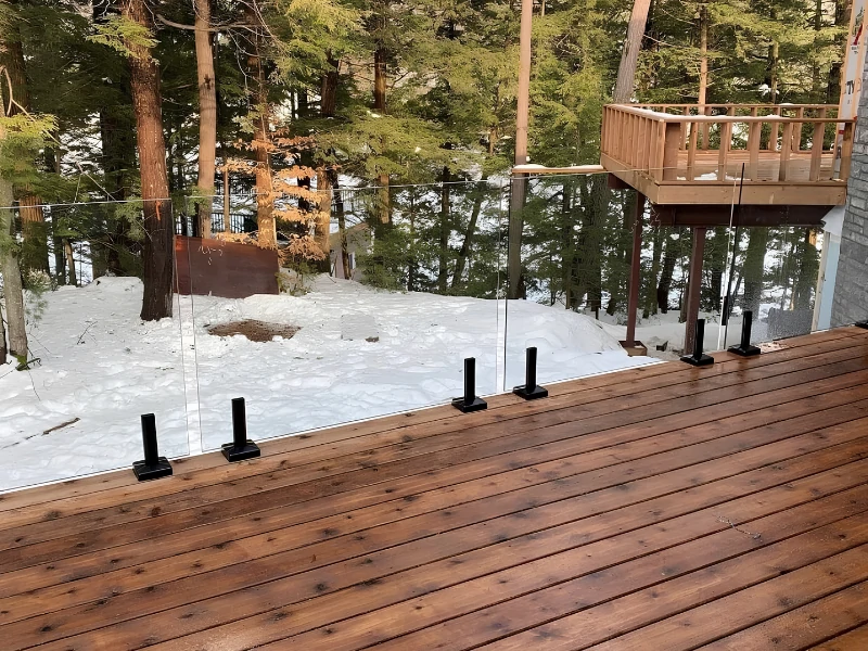 Application of Square Base Mount Glass Spigot