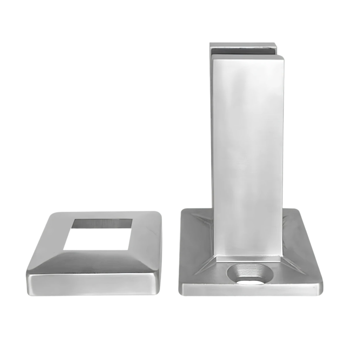 2PCS Square Base Mount Glass Spigot
