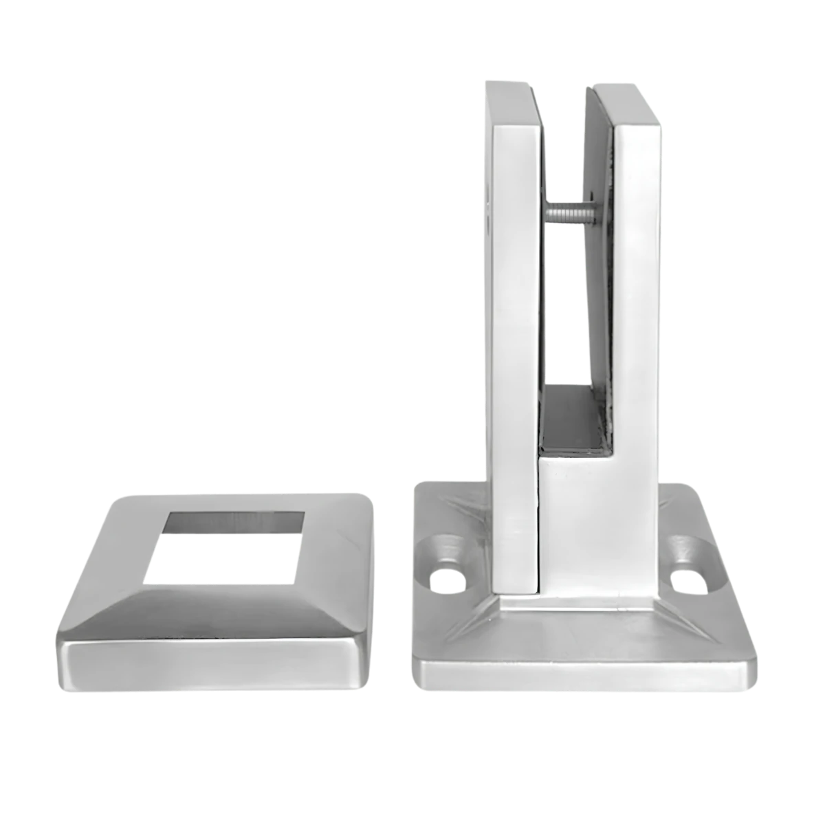 2PCS Square Base Mount Glass Spigot