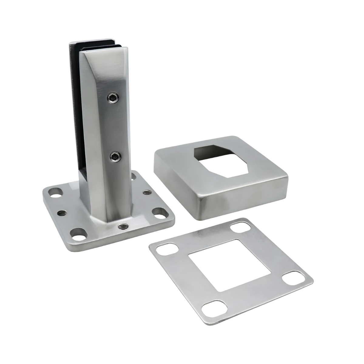 Tilt glass & level adjustable oval base plated glass spigot Products