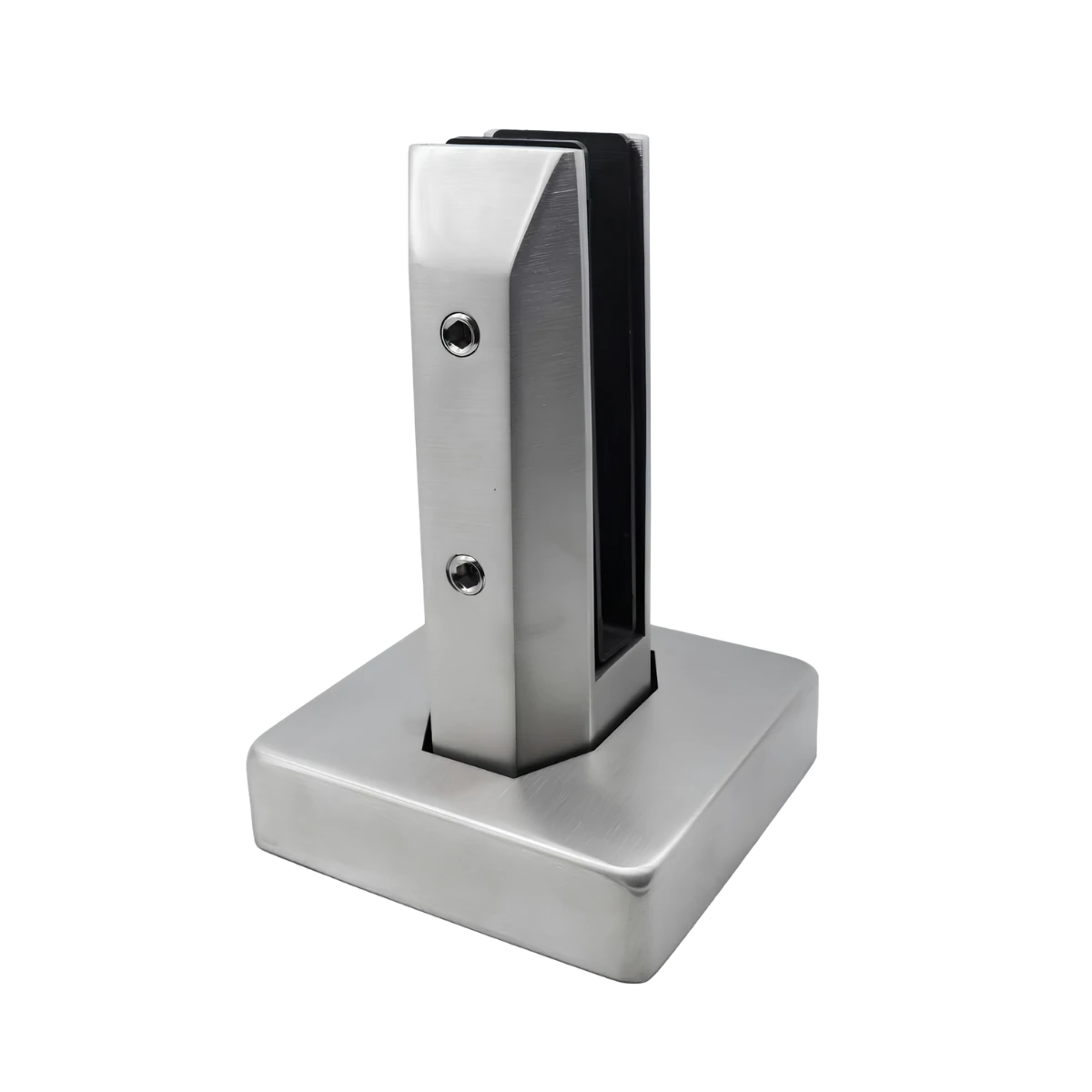 Tilt glass & level adjustable oval base plated glass spigot