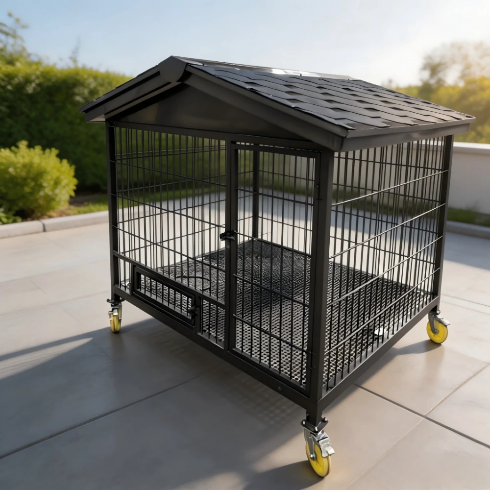 Single-run Cage With Double-sloped Top