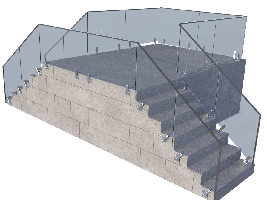 360-Degree Rotating Glass Clamp: The Ultimate Adjustable Hardware for Complex Stair & Balustrade Installations